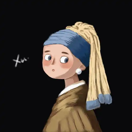 戴珍珠耳环的少女