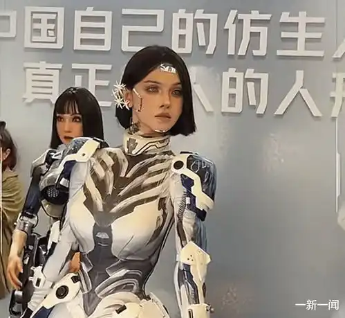 笑不活了北京世界机器人大会,某商真人扮演假机器人,逗笑观众