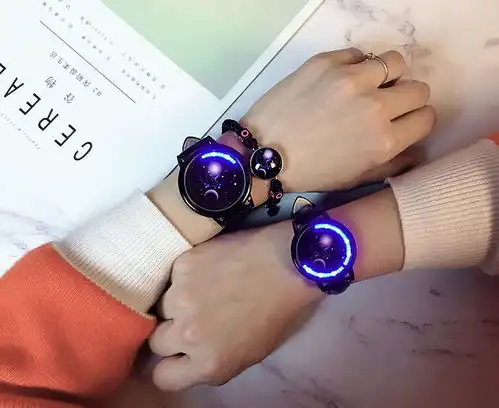 十二星座触摸屏手表led男女学生情侣韩版创意个性发光防水电子表