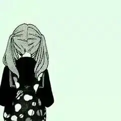 二次元情侣头像,黑白很酷,男生女生一样高的