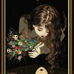 诡异重口动漫女生头像病娇图片很血腥又唯美的油画