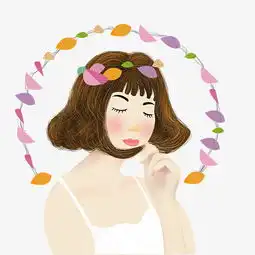 小清新闭着眼睛的女孩图片素材其他格式下载动漫人物大全