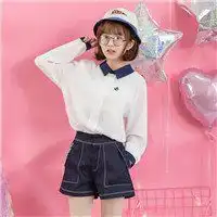 半身控女生白衬衫头像微信头像图片大全