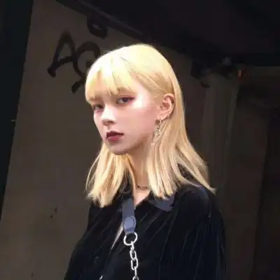 丧风格女头像真人黑暗系颓废女生头像
