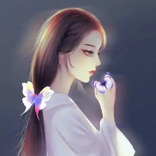 手绘女生头像
