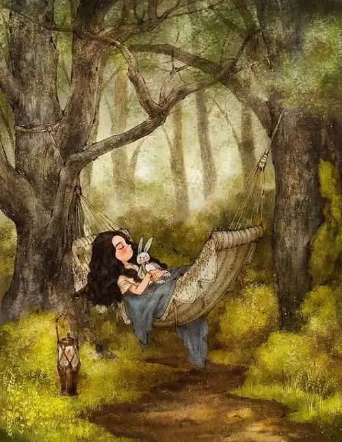 画风堪比宫崎骏,韩国插画师笔下森林女孩圈粉无数,网友太精致