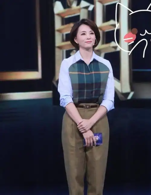 本以为董卿够美了,想不到大7岁的周涛更少女,衬衣黑裙宛若天鹅