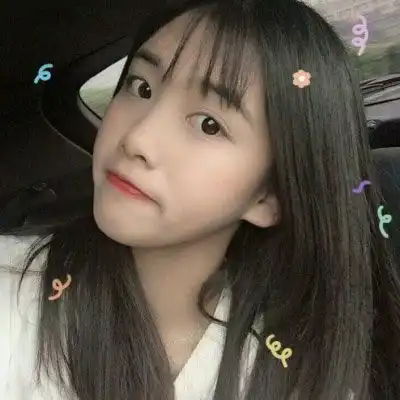 超火小女生可爱涂鸦头像涂鸦真人可爱女生头像
