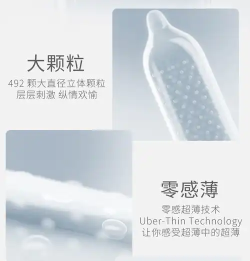 杰士邦避孕套安全套zero零感超薄颗粒12只超薄大颗粒男用套套成人情趣用品