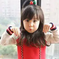 混血儿图片小孩女头像女生微信头像图片大全