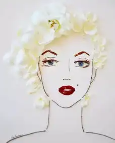 美女妈妈和女儿只用枯枝花朵来作画,让所有女生都心动不已