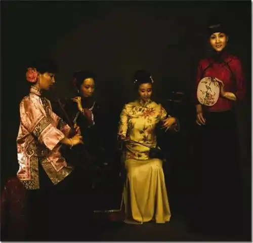 油画东方美女