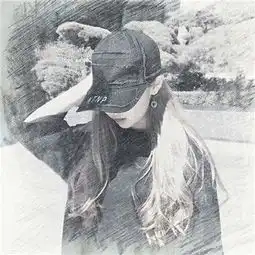 文艺女生头像手绘图片大全今生喜欢搂着的你感觉