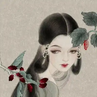 古风女生头像,尧立插画12张词牌美人