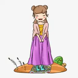 手绘秋季秋天小女孩插画图片素材其他格式下载动漫人物大全