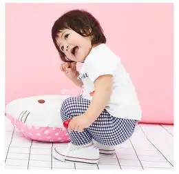 hellokitty女童装2019夏新款宝宝卡通短袖上衣婴儿夏季休闲t恤