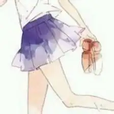 求一个女生下半身是白裙子男生和女生都靠墙站的动漫情头是那种小清新的校园风