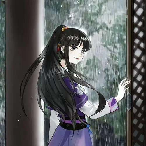 意境古风漫画女生头像相恨不如潮有信相思始觉海非深