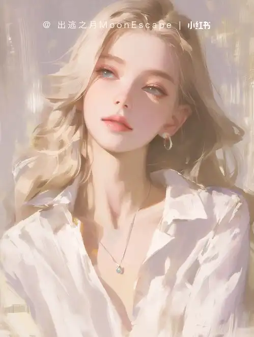 油画人物手绘看起来就很贵油画风人像