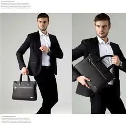 老人头正品男士款商务休闲真皮包牛皮单肩斜跨手提包男公务包