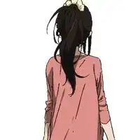 求马尾女生侧颜素描或漫画