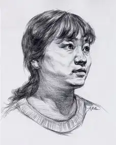 男女各个年龄素描头像,为你联考保驾护航