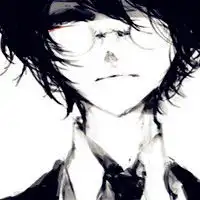黑白卡通男生戴眼镜头像,做一个有文化的男人