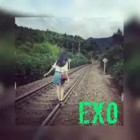 求exo的头像背影头像女生带字