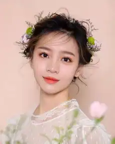 小清新新娘造型,仙气儿十足丘比特婚纱摄影
