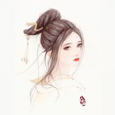 动漫头像女古风唯美淡雅忧伤动漫头像
