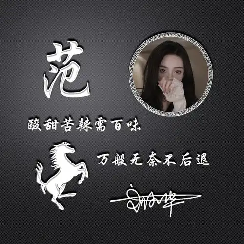 你的微信头像已做好,十几款3d高清励志连笔签名头像,请查收