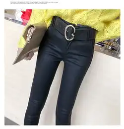 lr2018秋冬新款女装修身长腿铅笔裤修身显瘦小脚裤打底裤女