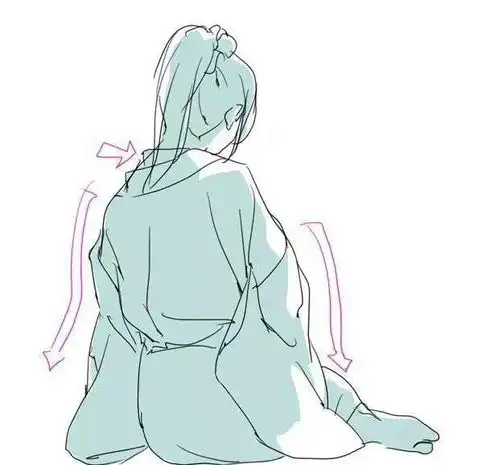绘画教程动漫女生日式和服画法