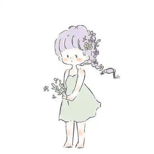 手绘头像清新小仙女,文艺小女生