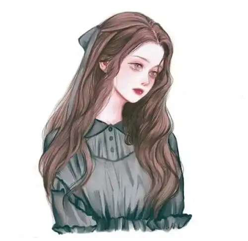一组温柔又好看的手绘女生头像