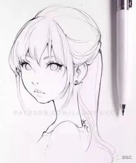200例美少女板绘线稿素材拿走不谢绘画小白收藏这篇就够了