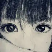 卡通素描头像图片女生素描qq头像