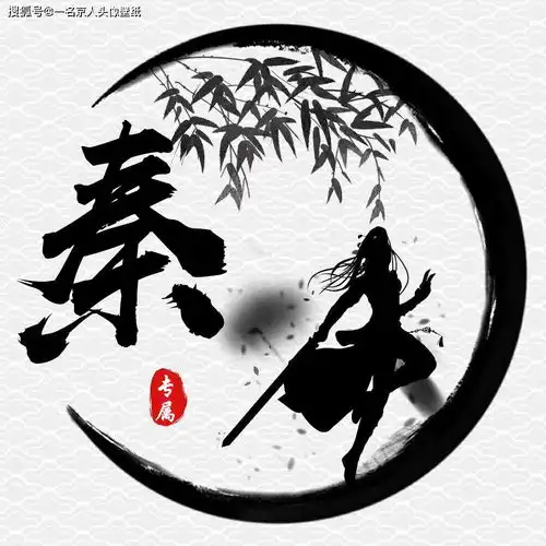 武侠黑白中国风,简约卡通姓氏头像25款,霸气袭来等你带走