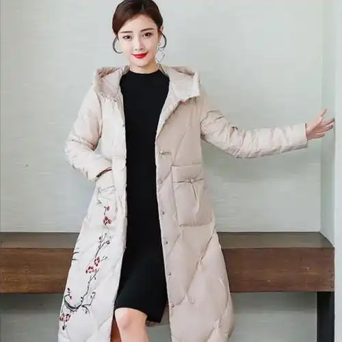 气质简约棉衣旗袍,能穿一整个冬天的棉服