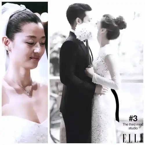 韩国知名女星,全智贤庆祝结婚12周年,晒出婚礼准备场景和画报