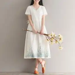文艺连衣裙,时尚小清新,穿出女人素雅的美感
