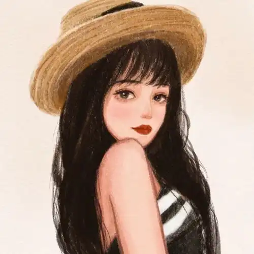 女生头像在一切破旧褪色中,请你永远闪烁
