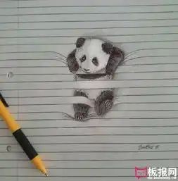 创意手绘彩铅画图片,被线条困住的小动物