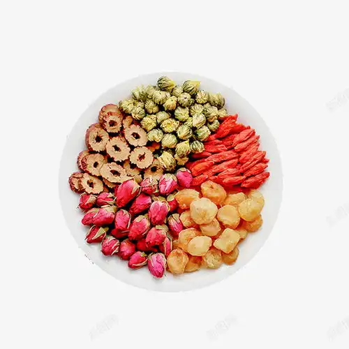 产品实物五色养生花茶美容花瓣花茶花草茶茶饮品草本饱满元素免抠png设计图片免费下载页面网页平面电商创意素材茶饮素材