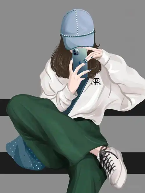这些文艺风的情侣手绘头像有些不露脸