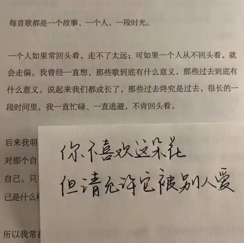 女孩朋友圈写这啥意思你不喜欢这朵花但请允许被别人爱