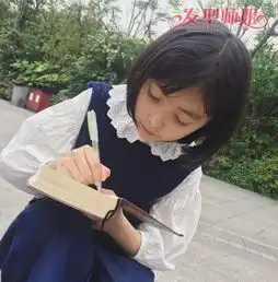 小苹果安淇尔已初长成元气少女直刘海学生头短发造型萌萌哒