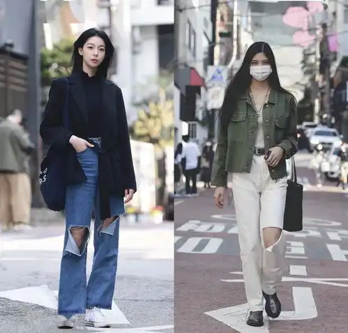 首尔女孩们的男友风穿搭合集,穿衣百变,西装稳居c位