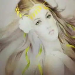 彩铅竟能画出如此高冷的美女