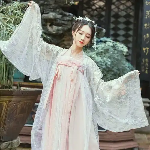 鲛人泪正品汉服女齐胸襦裙大袖衫仙气飘逸古风学生古装仙女超仙装